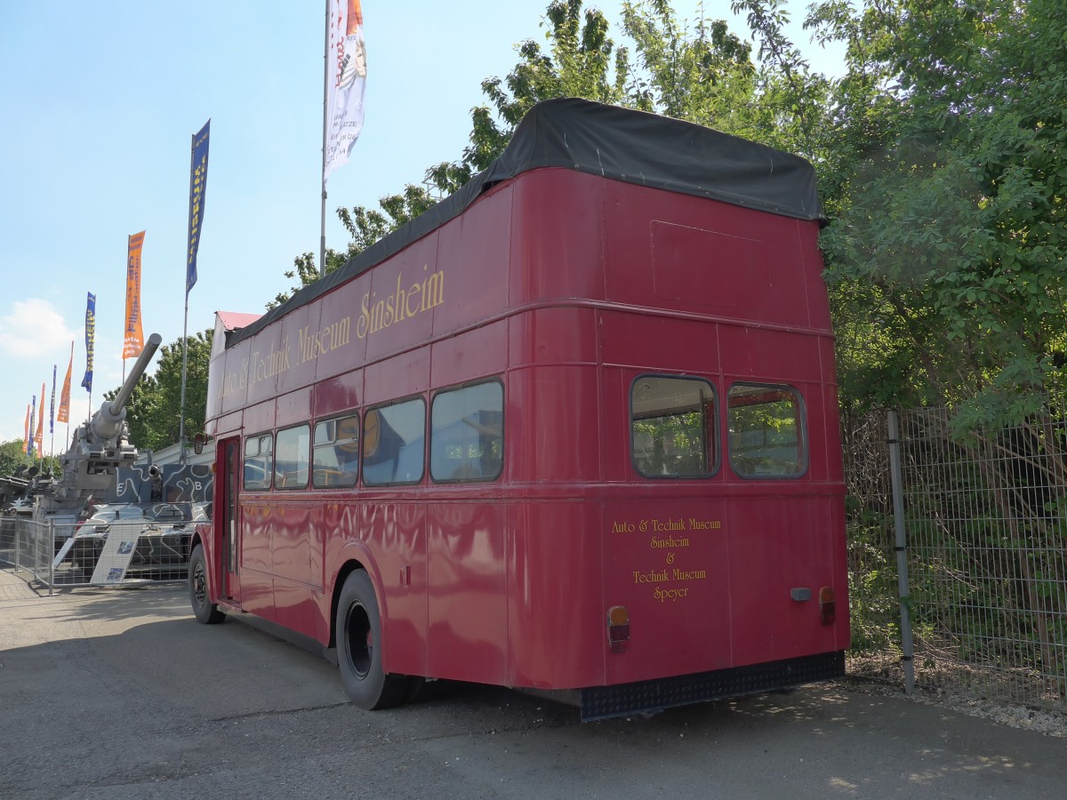 (149'932) - Museum, Sinsheim - A.E.C. (ex Londonbus) am 25. April 2014 in Sinsheim, Museum