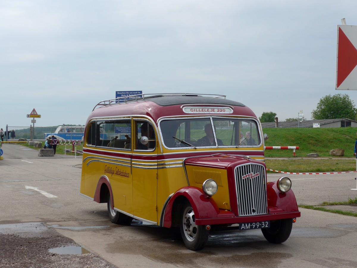 (150'150) - Aus Holland: Spierings, Rijkevoort - AM-99-32 - Opel (ex Gilleleje, DK-Selskabsbus) am 26. April 2014 in Speyer, Technik-Museum