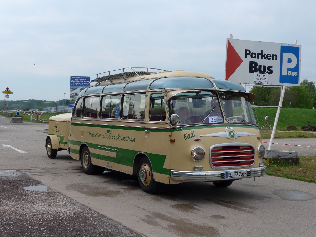 (150'172) - VRtours, Haltern - RE-PZ 700H - Setra am 26. April 2014 in Speyer, Technik-Museum