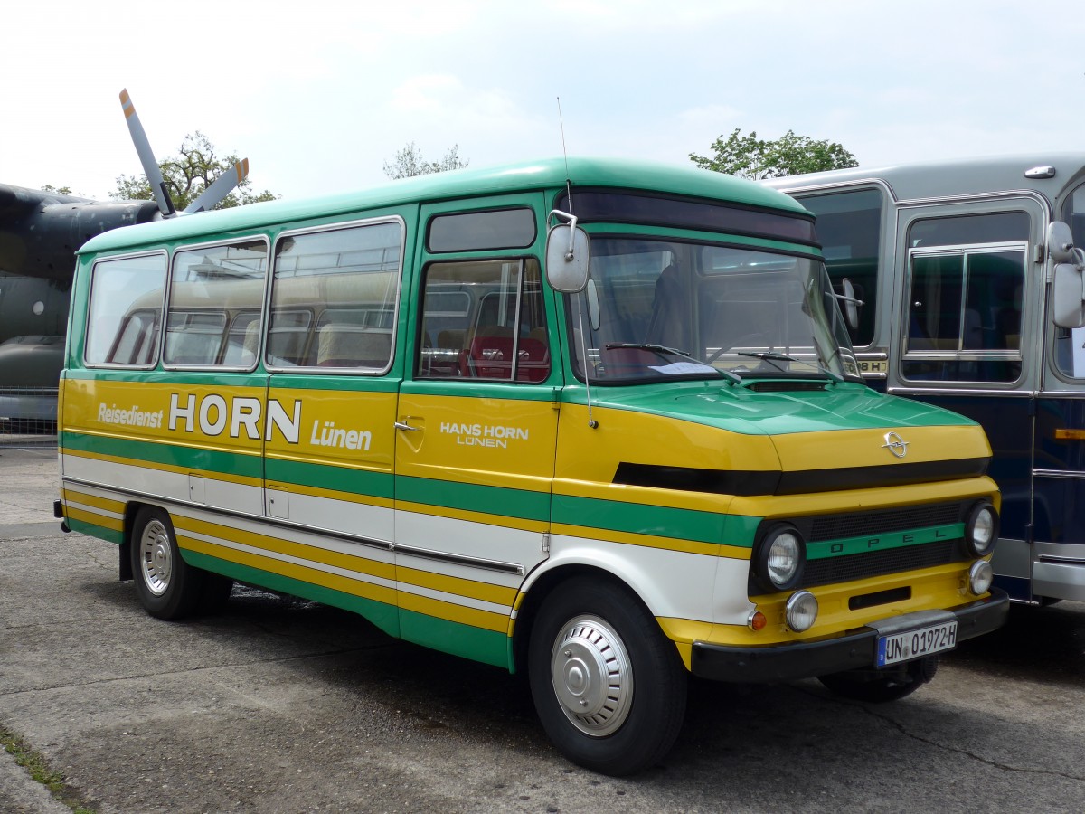 (150'245) - Horn, Lnen - UN 01'972H - Opel am 26. April 2014 in Speyer, Technik-Museum