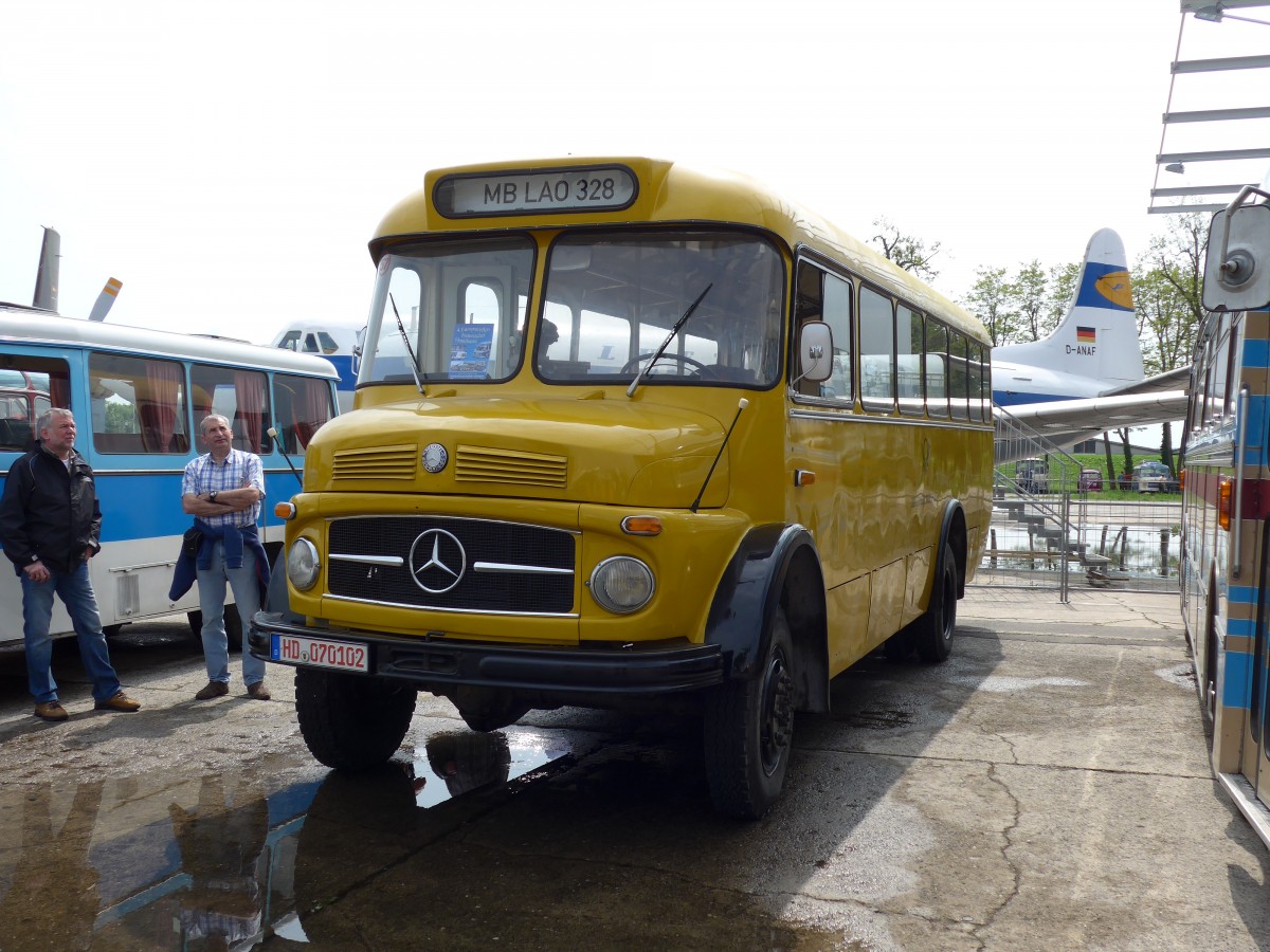 (150'258) - Deutsche Bundespost - HD 070'102 - Mercedes am 26. April 2014 in Speyer, Technik-Museum