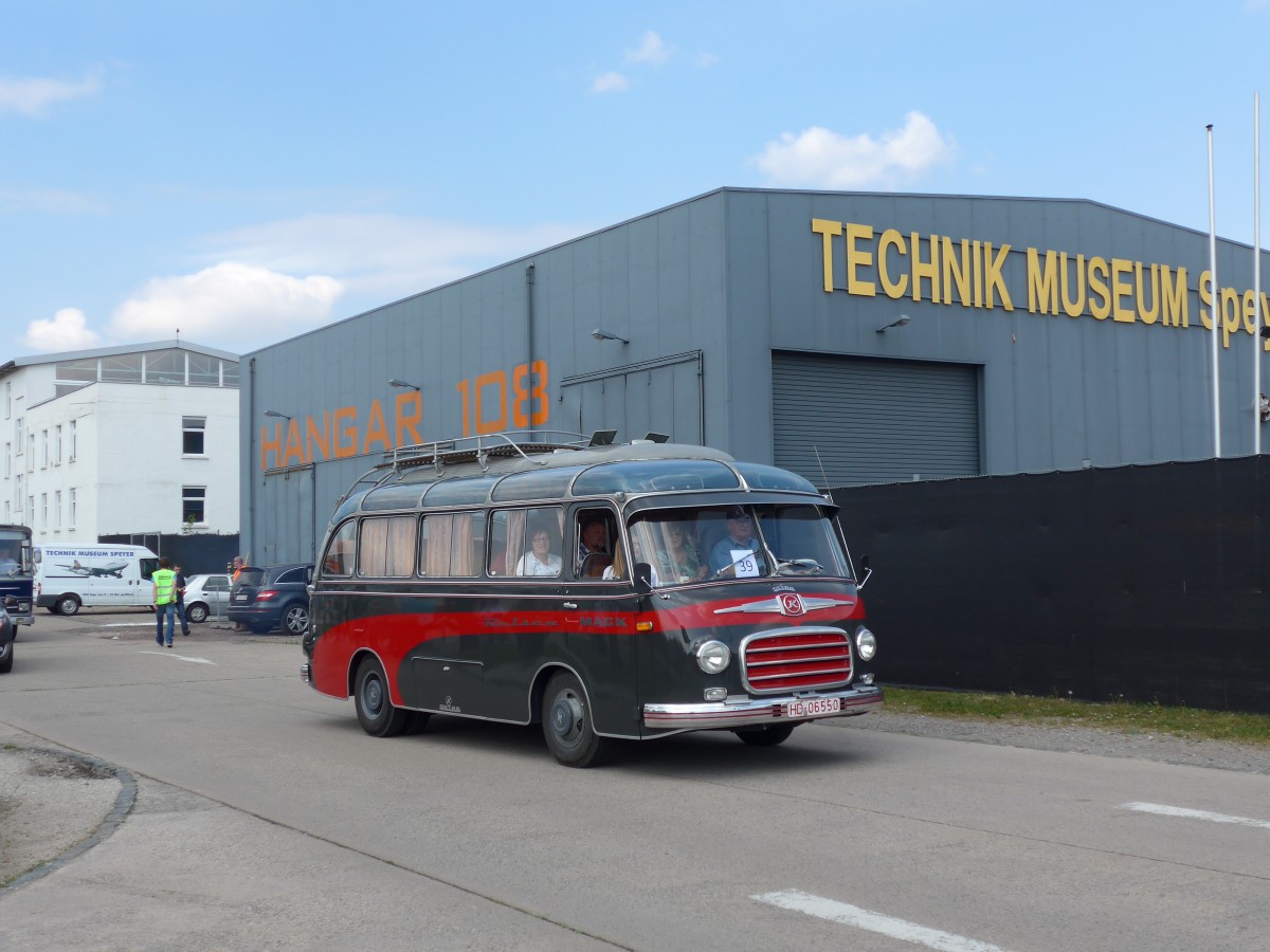 (150'470) - Mack Reisen - HD 06'550 - Setra am 26. April 2014 in Speyer, Technik-Museum