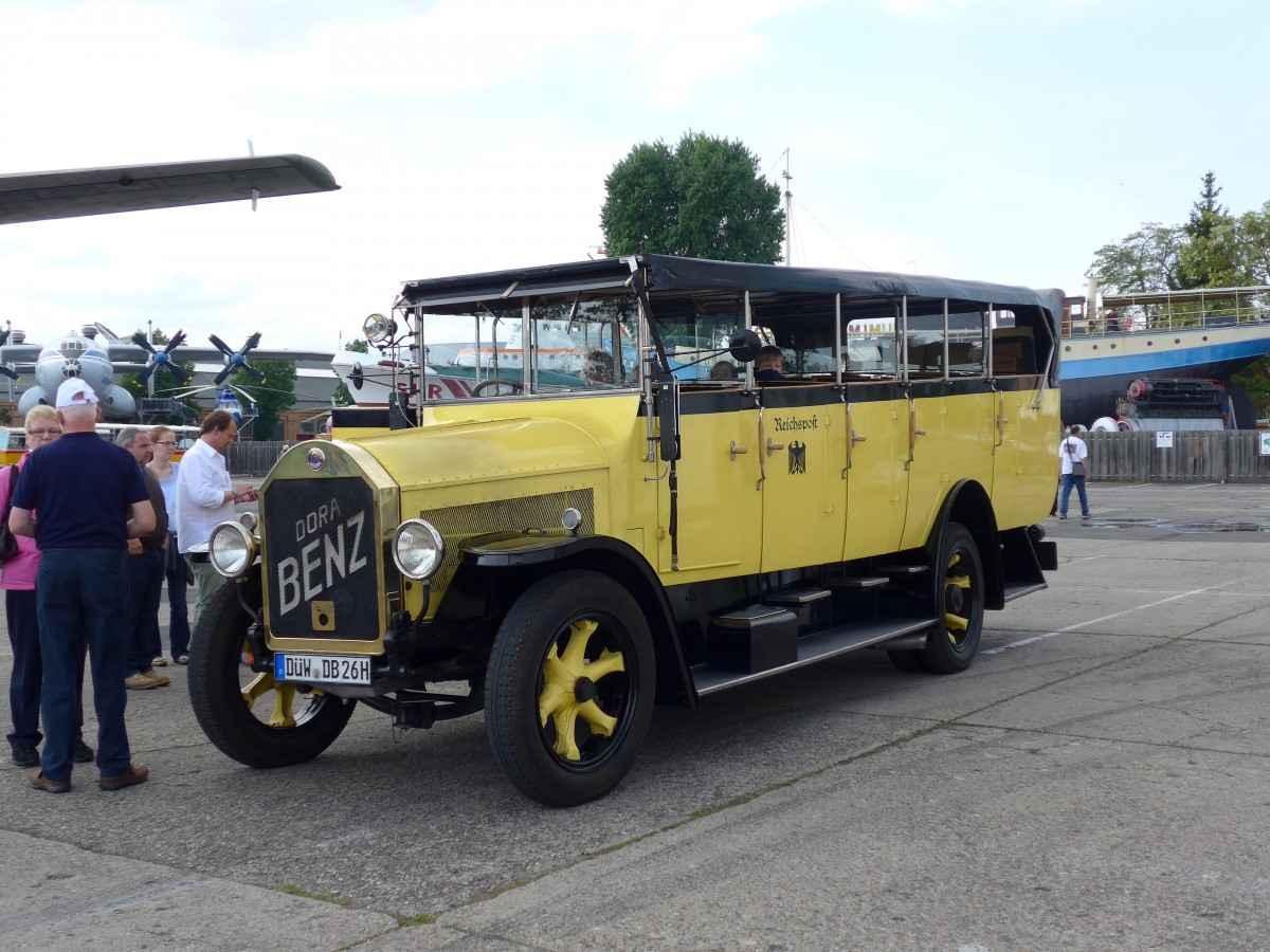(150'495) - Wolf, Bad Drkheim - DW-DB 26H - Benz/Gaggenau (ex Deutsche Reichspost; ex Feuerwehrfahrzeug/DDR) am 26. April 2014 in Speyer, Technik-Museum