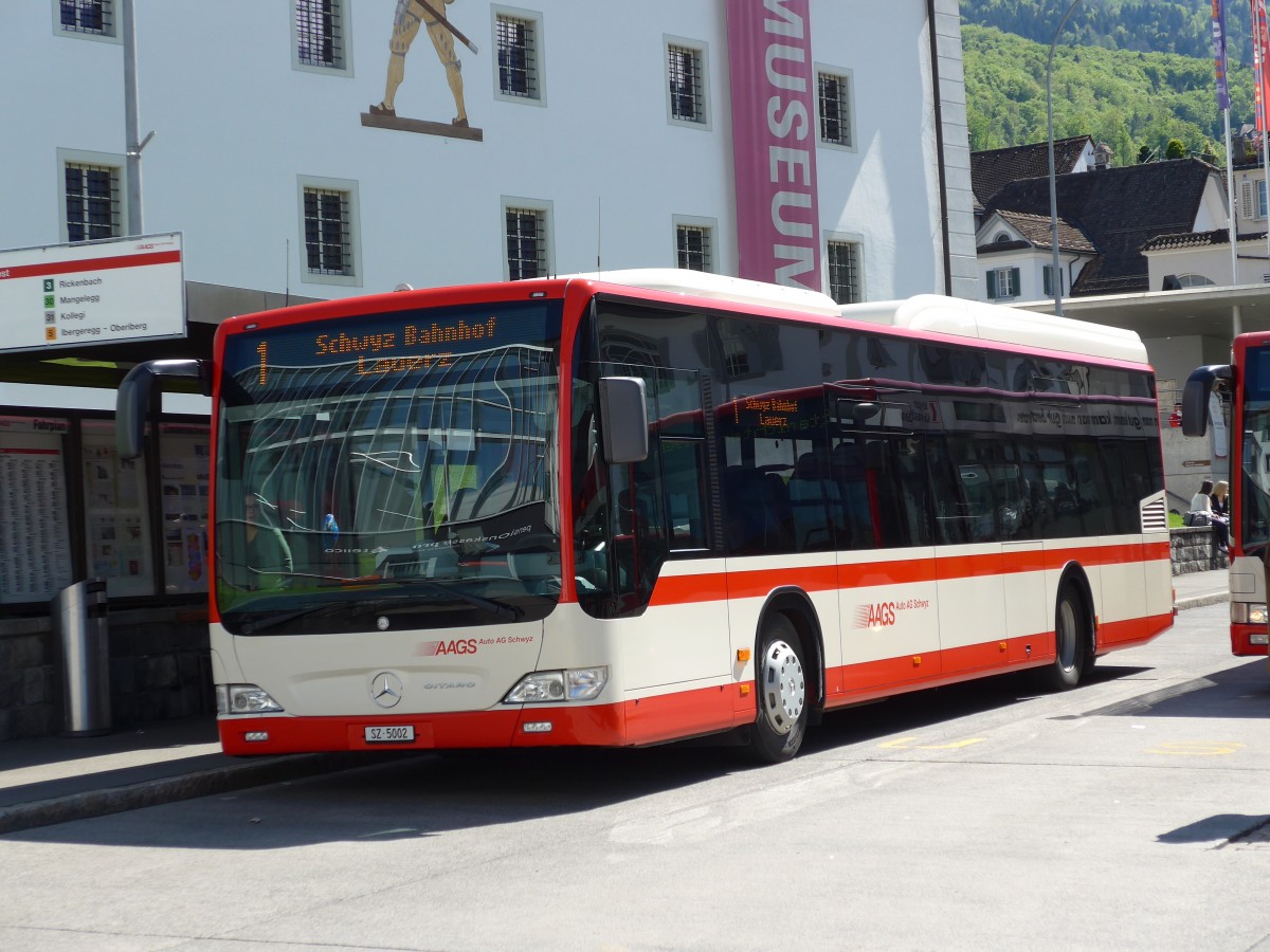 (150'567) - AAGS Schwyz - Nr. 2/SZ 5002 - Mercedes am 10. Mai 2014 in Schwyz, Post