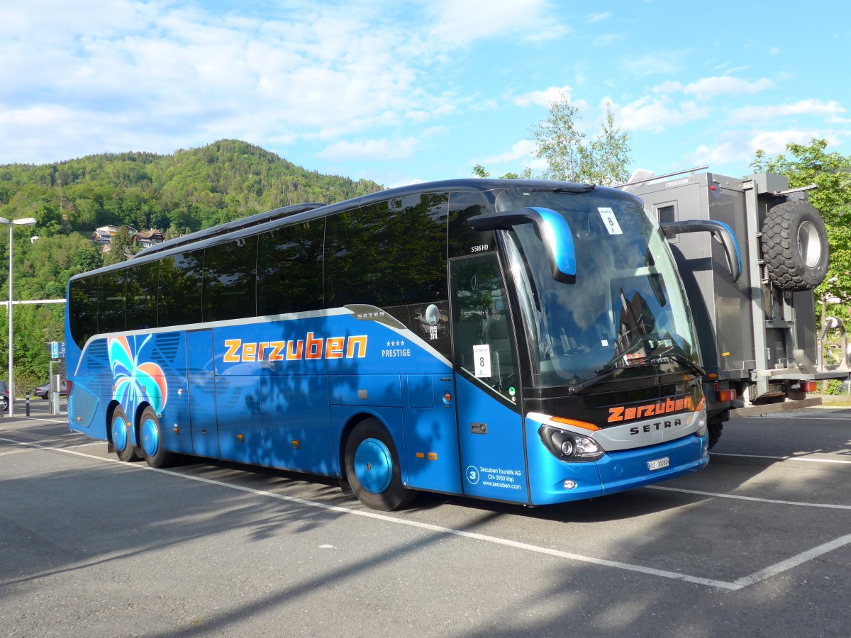 (150'727) - Zerzuben, Visp-Eyholz - Nr. 3/VS 30'060 - Setra am 19. Mai 2014 in Thun, Seestrasse