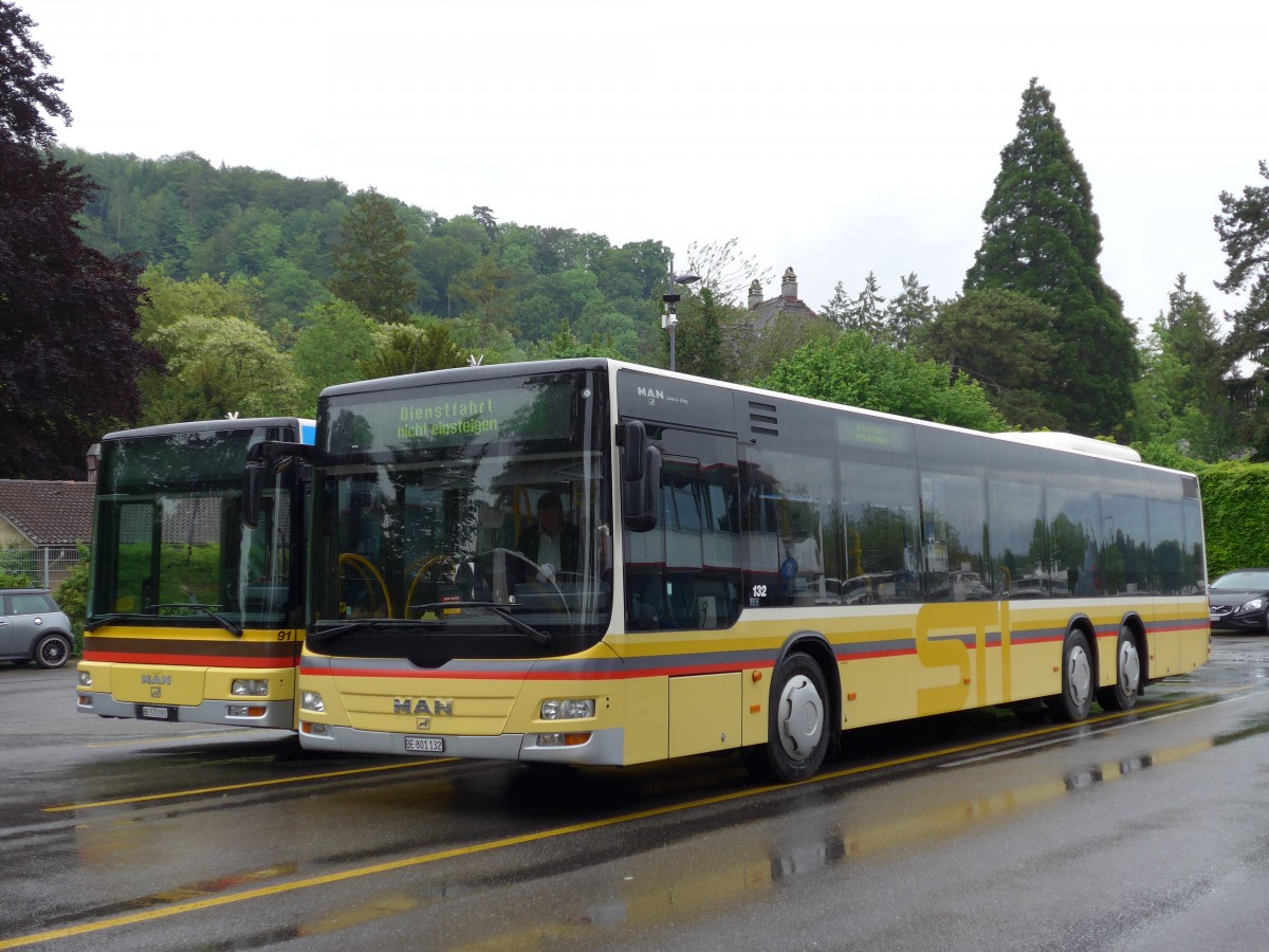 (150'761) - STI Thun - Nr. 132/BE 801'132 - MAN am 26. Mai 2014 bei der Schifflndte Thun