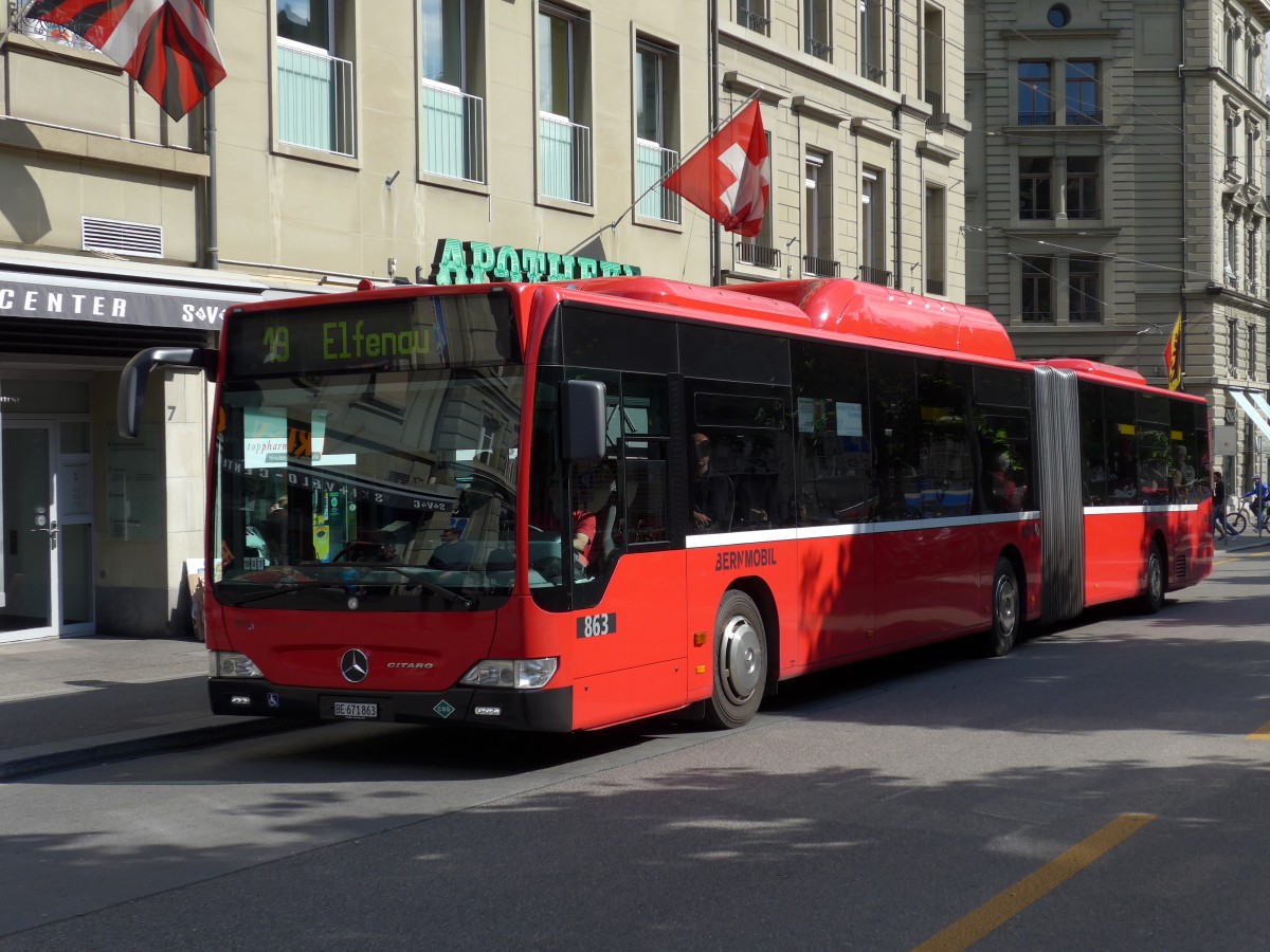 (150'955) - Bernmobil, Bern - Nr. 863/BE 671'863 - Mercedes am 28. Mai 2014 in Bern, Hirschengraben