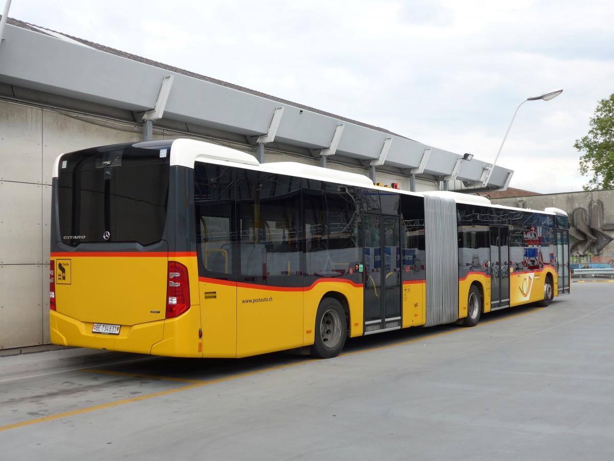 (151'024) - PostAuto Bern - Nr. 631/BE 734'631 - Mercedes am 28. Mai 2014 in Bern, Postautostation 