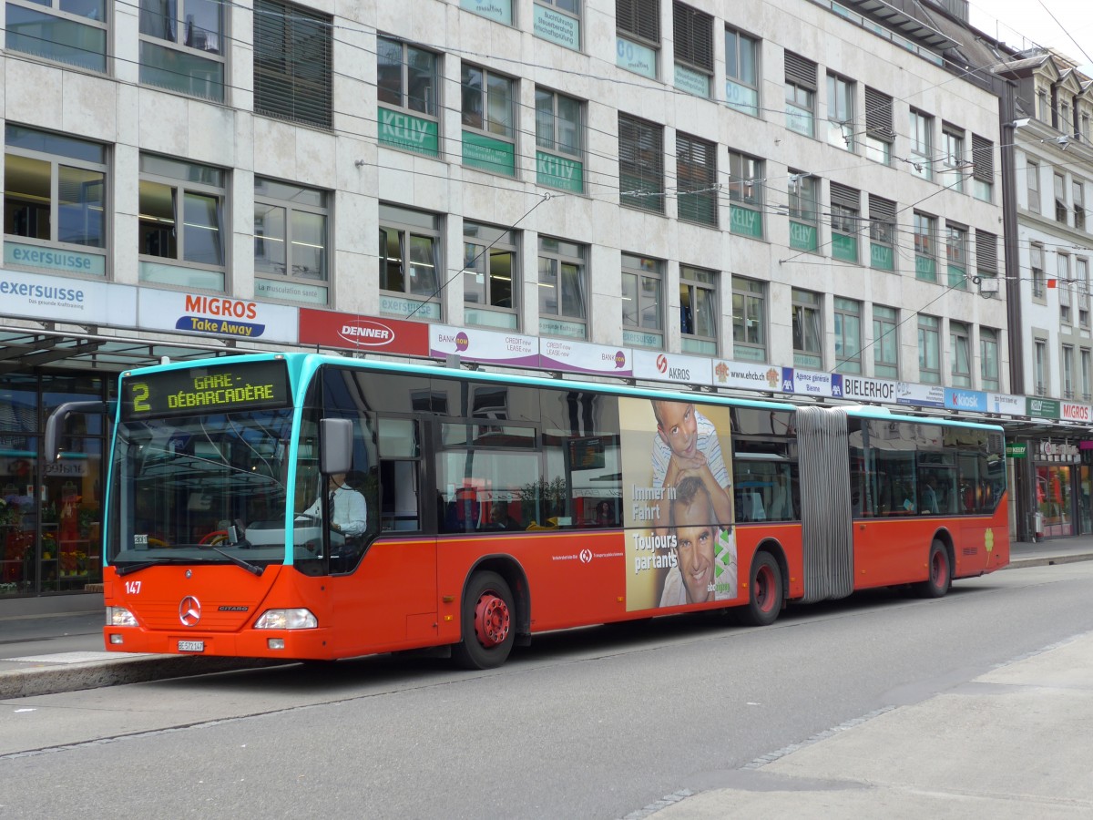 (151'078) - VB Biel - Nr. 147/BE 572'147 - Mercedes am 29. Mai 2014 in Biel, Guisanplatz