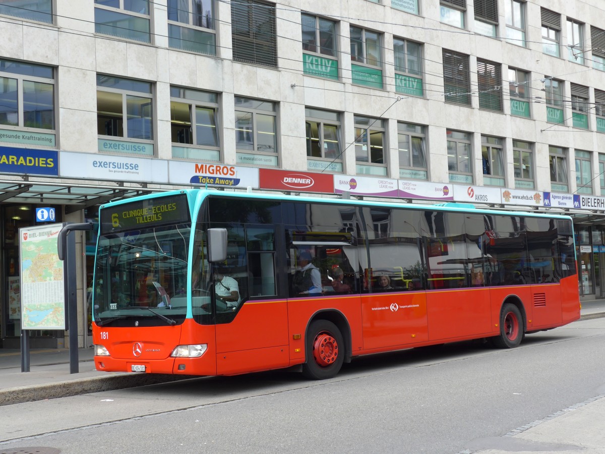 (151'083) - VB Biel - Nr. 181/BE 654'181 - Mercedes am 29. Mai 2014 in Biel, Guisanplatz