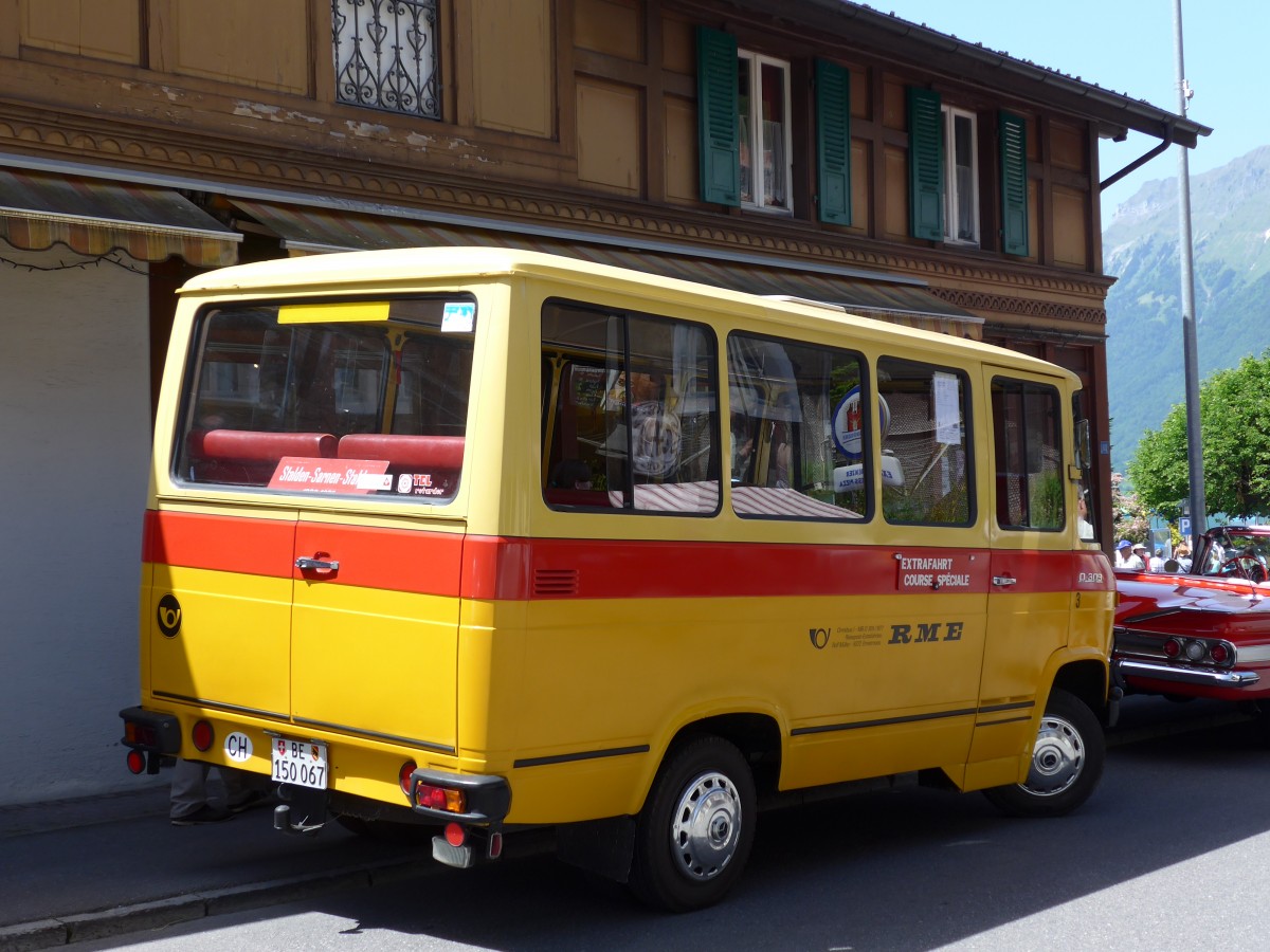 (151'327) - Scheidegger, Schnbhl - Nr. 3/BE 150'067 - Mercedes (ex Mller, Ennetmoos Nr. 3; ex Berwert, Stalden; ex Privat) am 8. Juni 2014 in Brienz, OiO