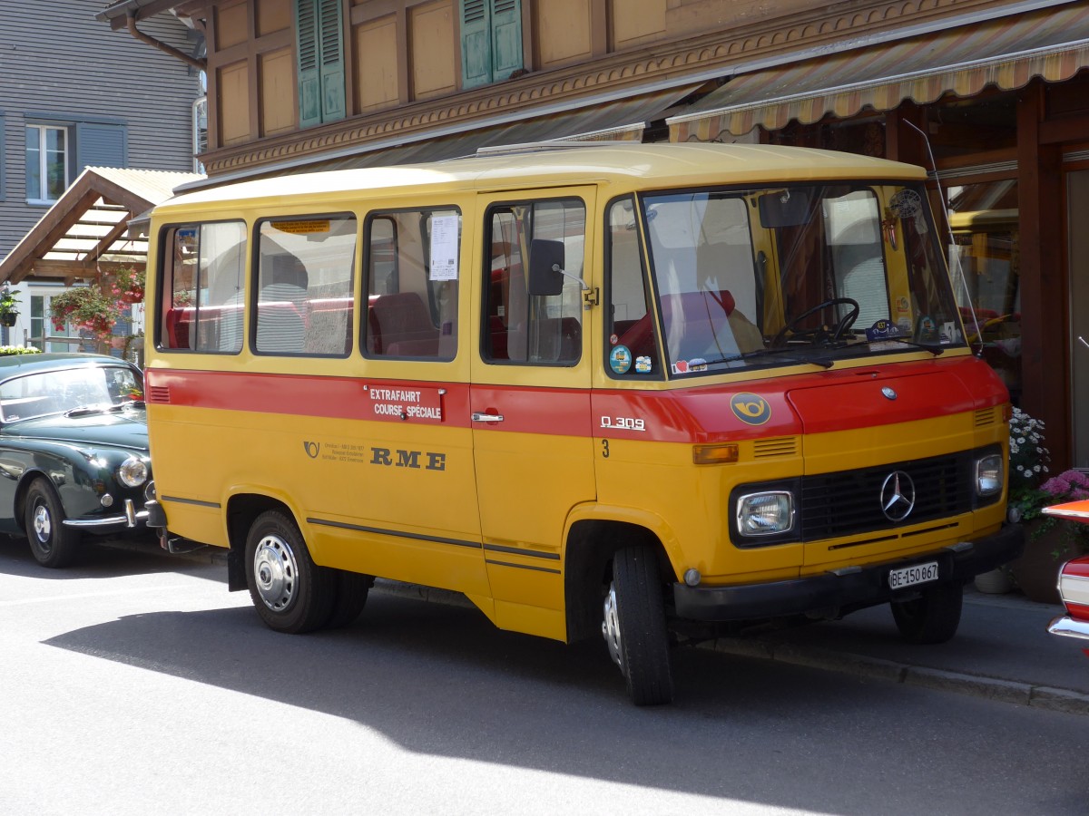 (151'358) - Scheidegger, Schnbhl - Nr. 3/BE 150'067 - Mercedes (ex Mller, Ennetmoos Nr. 3; ex Berwert, Stalden; ex Privat) am 8. Juni 2014 in Brienz, OiO