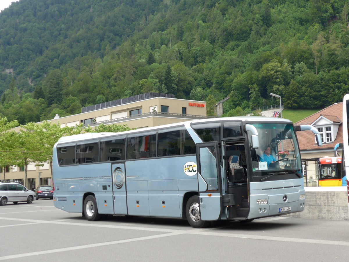 (151'547) - Aus Ungarn: HCC, Budapest - MBA-464 - Mercedes am 15. Juni 2014 beim Bahnhof Interlaken Ost