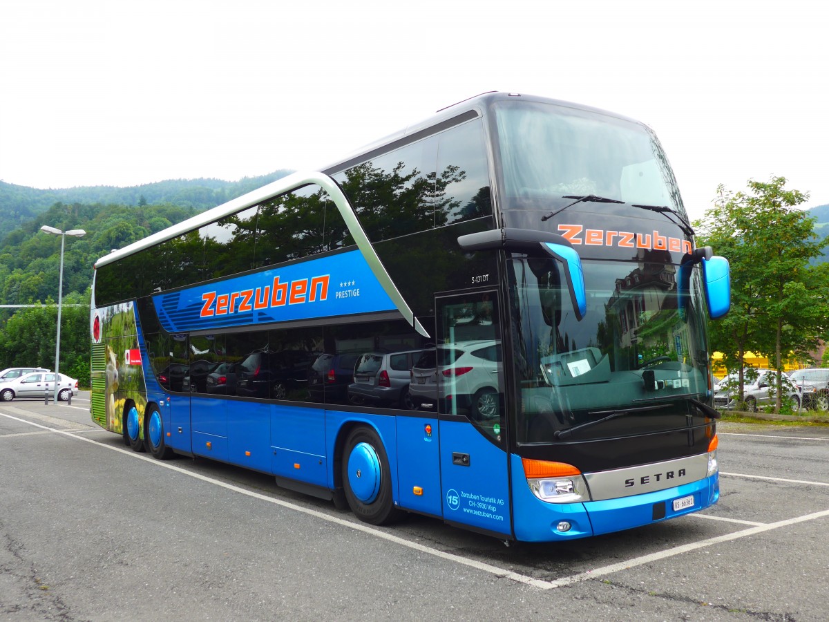 (151'831) - Zerzuben, Visp-Eyholz - Nr. 15/VS 66'361 - Setra am 24. Juni 2014 in Thun, Seestrasse