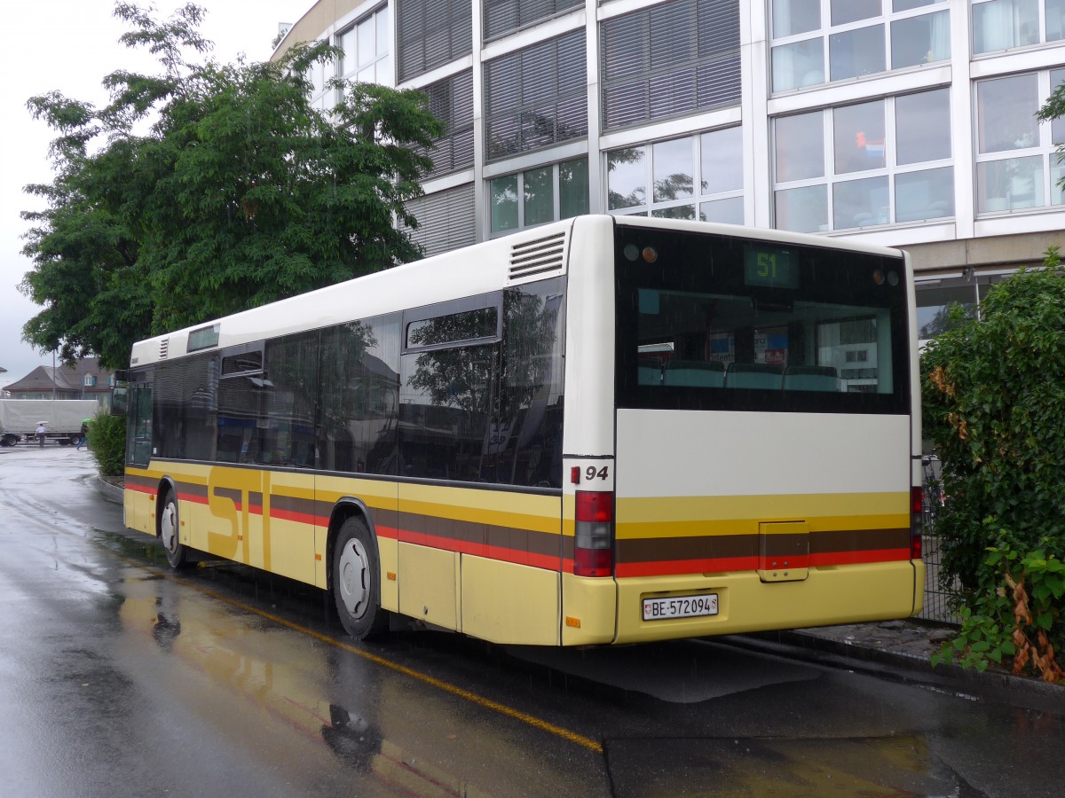 (152'026) - STI Thun - Nr. 94/BE 572'094 - MAN am 2. Juli 2014 bei der Schifflndte Thun