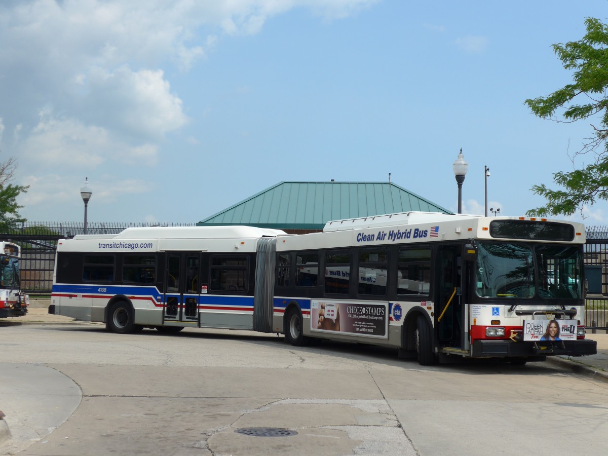 (153'099) - CTA Chicago - Nr. 4138/M 172'965 - New Flyer am 18. Juli 2014 in Chicago, Navy Pier