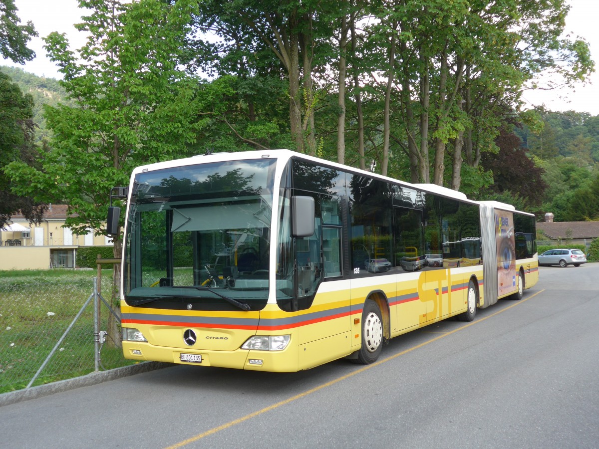 (153'510) - STI Thun - Nr. 135/BE 801'135 - Mercedes am 31. Juli 2014 bei der Schifflndte Thun