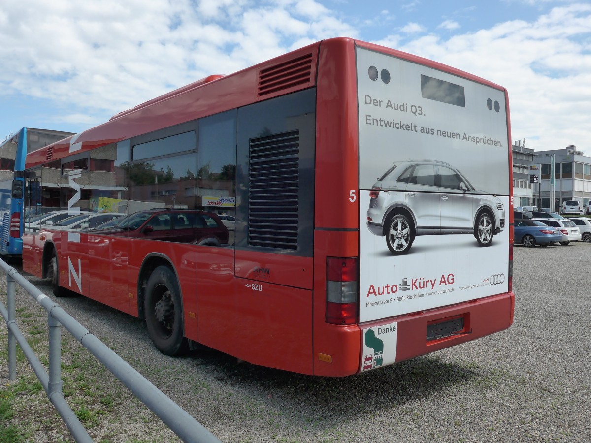 (153'628) - AHW Horgen - Nr. 5 - MAN am 4. August 2014 in Kloten, EvoBus