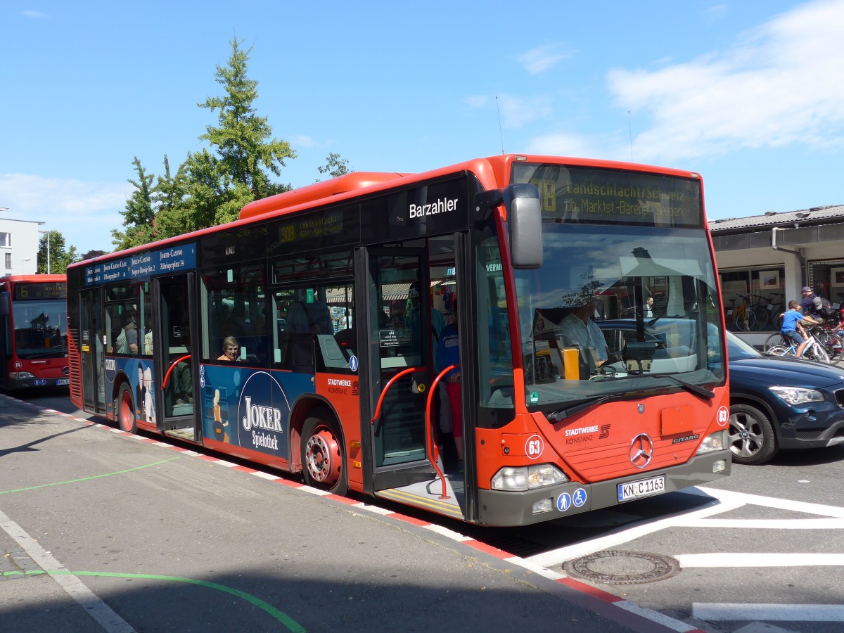 (153'658) - SWK Konstanz - Nr. 63/KN-C 1163 - Mercedes am 4. August 2014 in Konstanz, Post/Marktsttte