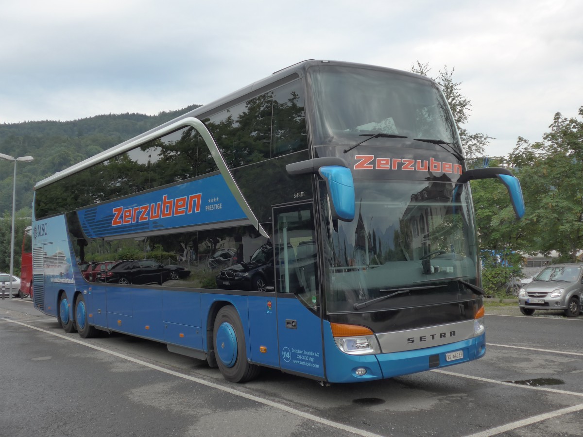 (153'692) - Zerzuben, Visp-Eyholz - Nr. 14/VS 64'233 - Setra am 7. August 2014 in Thun, Seestrasse