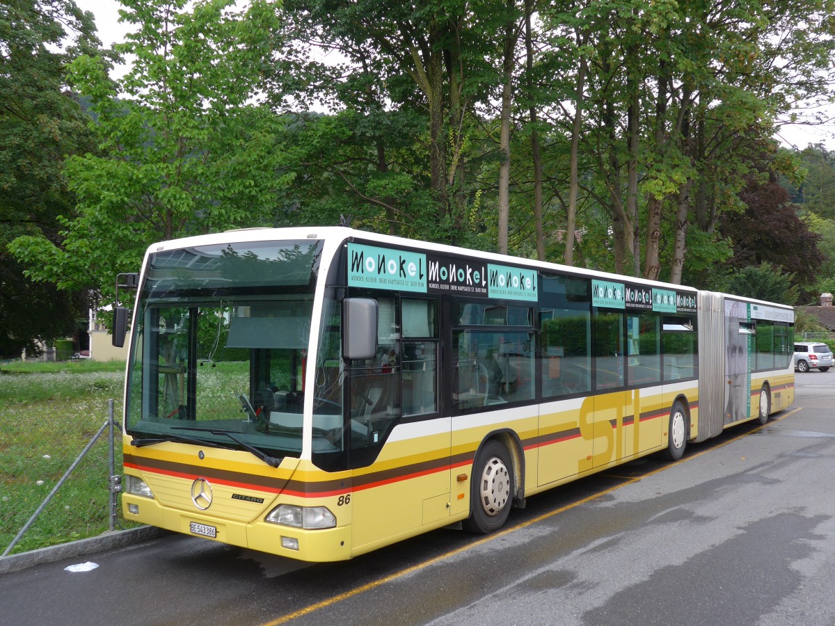 (153'733) - STI Thun - 86/BE 543'386 - Mercedes am 11. August 2014 in Thun, Lachen