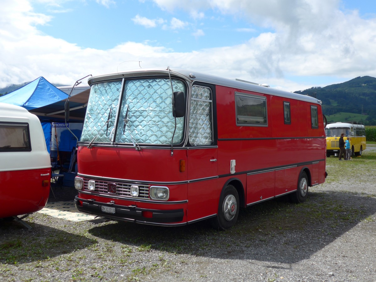 (153'800) - Beer, Obfelden - ZH 31'151 U - Setra am 16. August 2014 in Altsttten, Allmendplatz