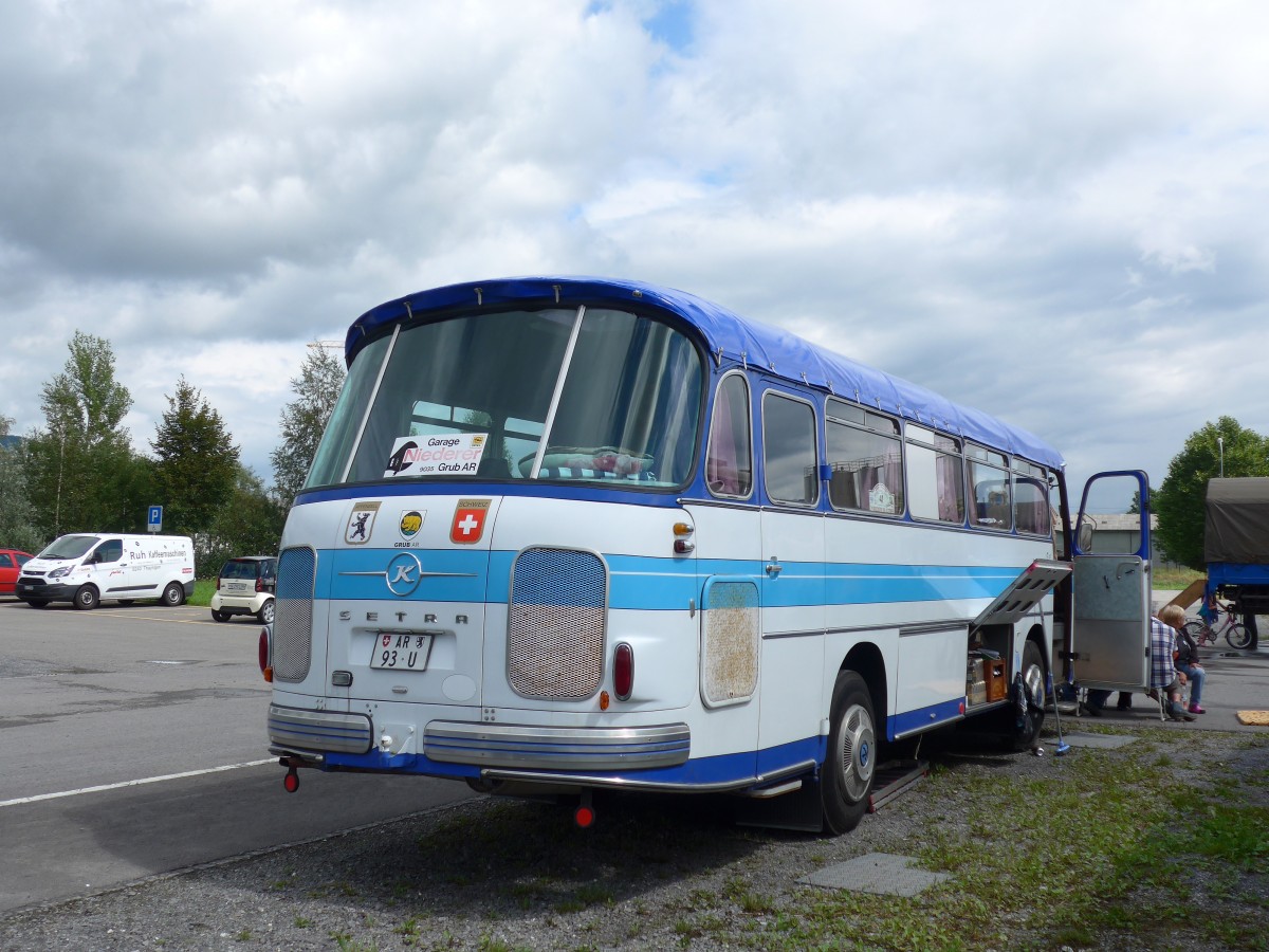 (153'801) - Niederer, Grub - AR 93 U - Setra am 16. August 2014 in Altsttten, Allmendplatz