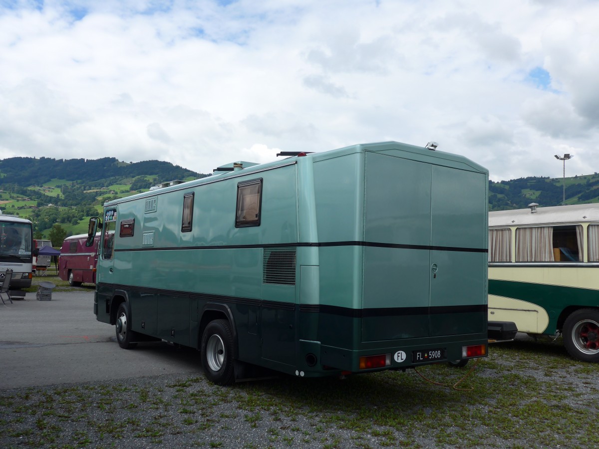 (153'865) - Aus Liechtenstein: Marxer, Schaan - FL 5908 - Magirus-Deutz am 16. August 2014 in Altsttten, Allmendplatz