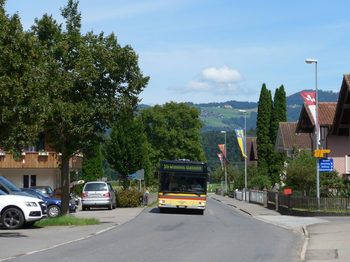 (153'977) - STI Thun - Nr. 96/BE 577'096 - MAN am 17. August 2014 in Reutigen, Viehschauplatz