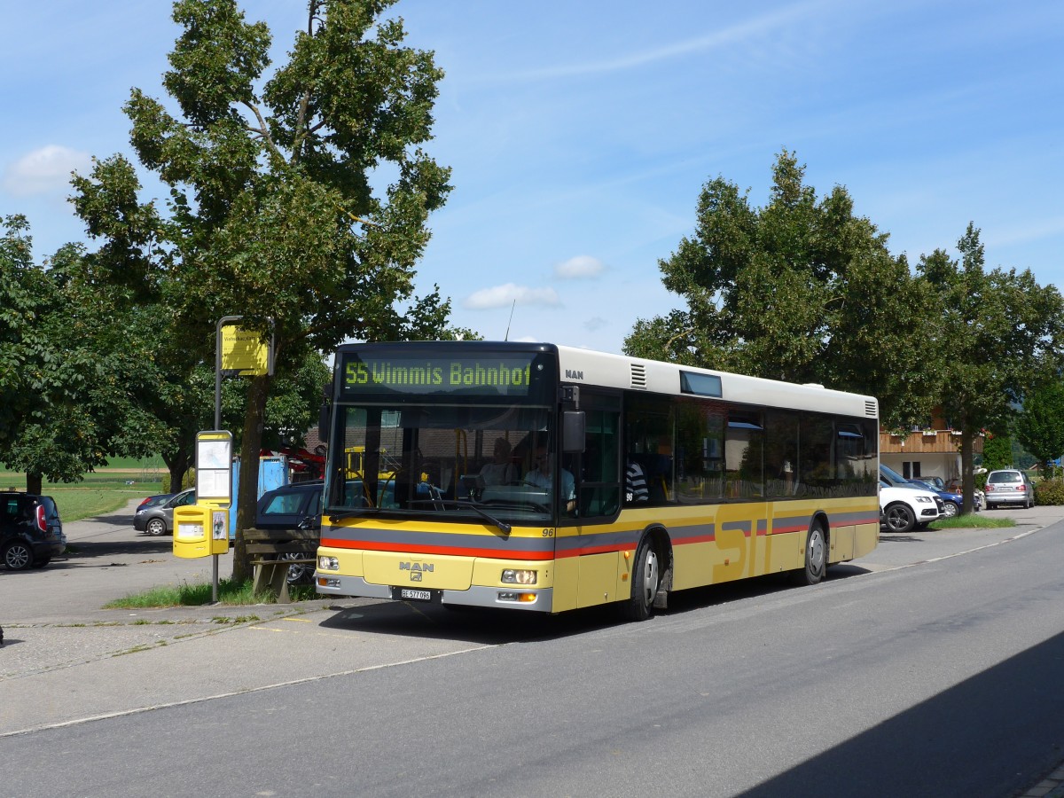 (153'979) - STI Thun - Nr. 96/BE 577'096 - MAN am 17. August 2014 in Reutigen, Viehschauplatz