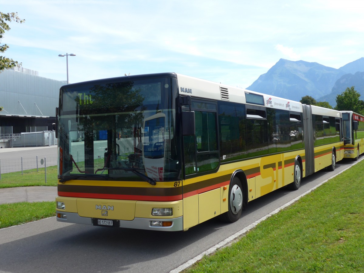 (153'981) - STI Thun - Nr. 87/BE 572'087 - MAN am 17. August 2014 in Thun, Arena Thun