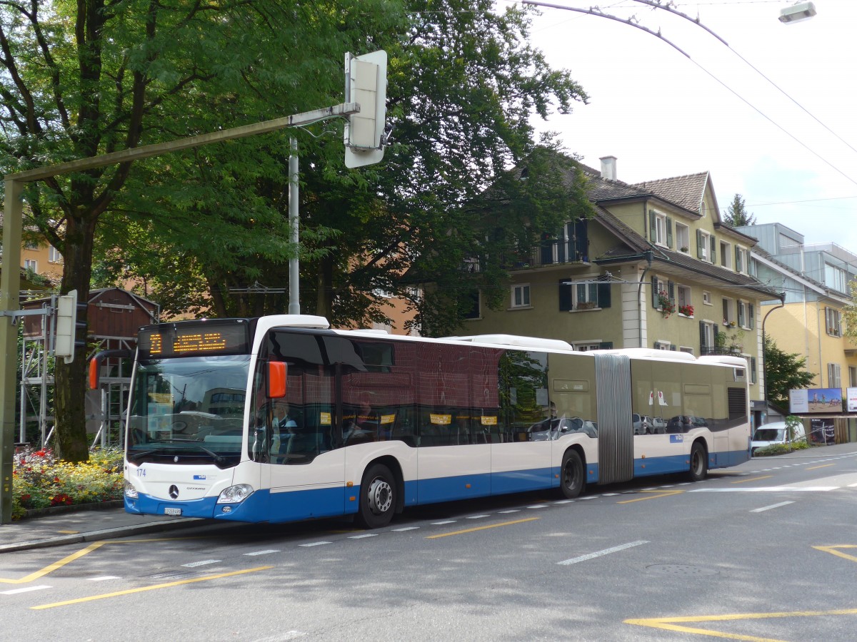 (154'045) - VBL Luzern - Nr. 174/LU 249'490 - Mercedes am 19. August 2014 in Luzern, Maihof