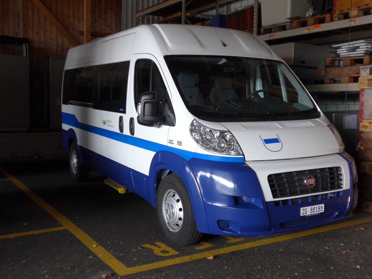 (154'100) - ZVB Zug - Nr. 188/ZG 88'188 - Fiat am 19. August 2014 in Zug, Garage