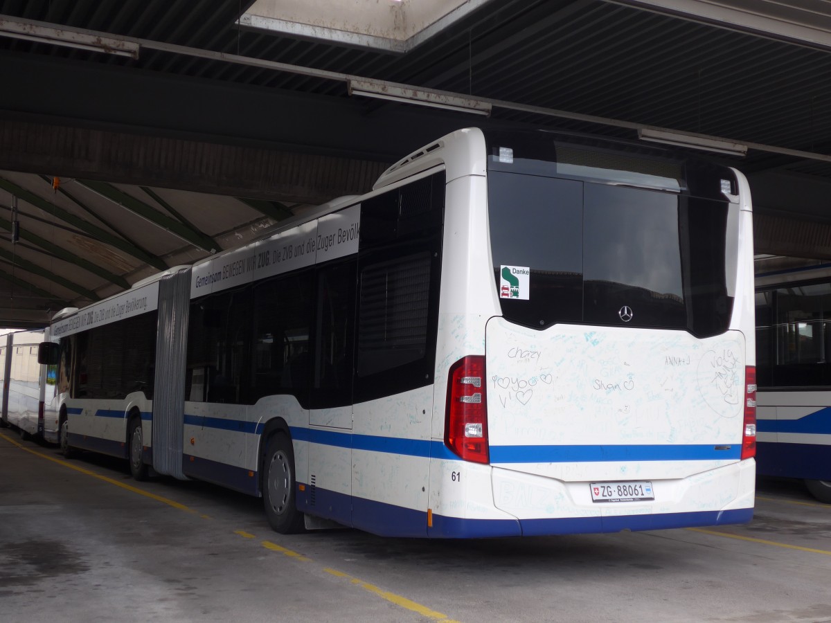 (154'104) - ZVB Zug - Nr. 61/ZG 88'061 - Mercedes am 19. August 2014 in Zug, Garage