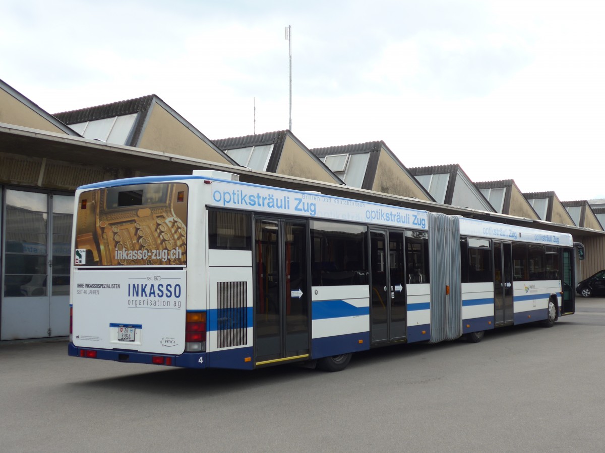 (154'106) - ZVB Zug - Nr. 4/ZG 3354 - Mercedes/Hess am 19. August 2014 in Zug, Garage