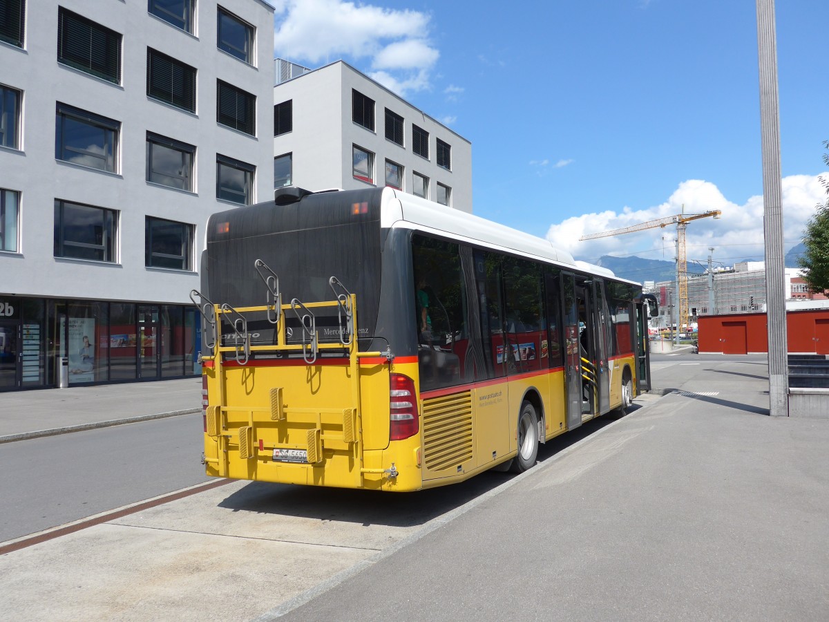 (154'342) - Heim, Flums - SG 5650 - Mercedes am 21. August 2014 beim Bahnhof Sargans