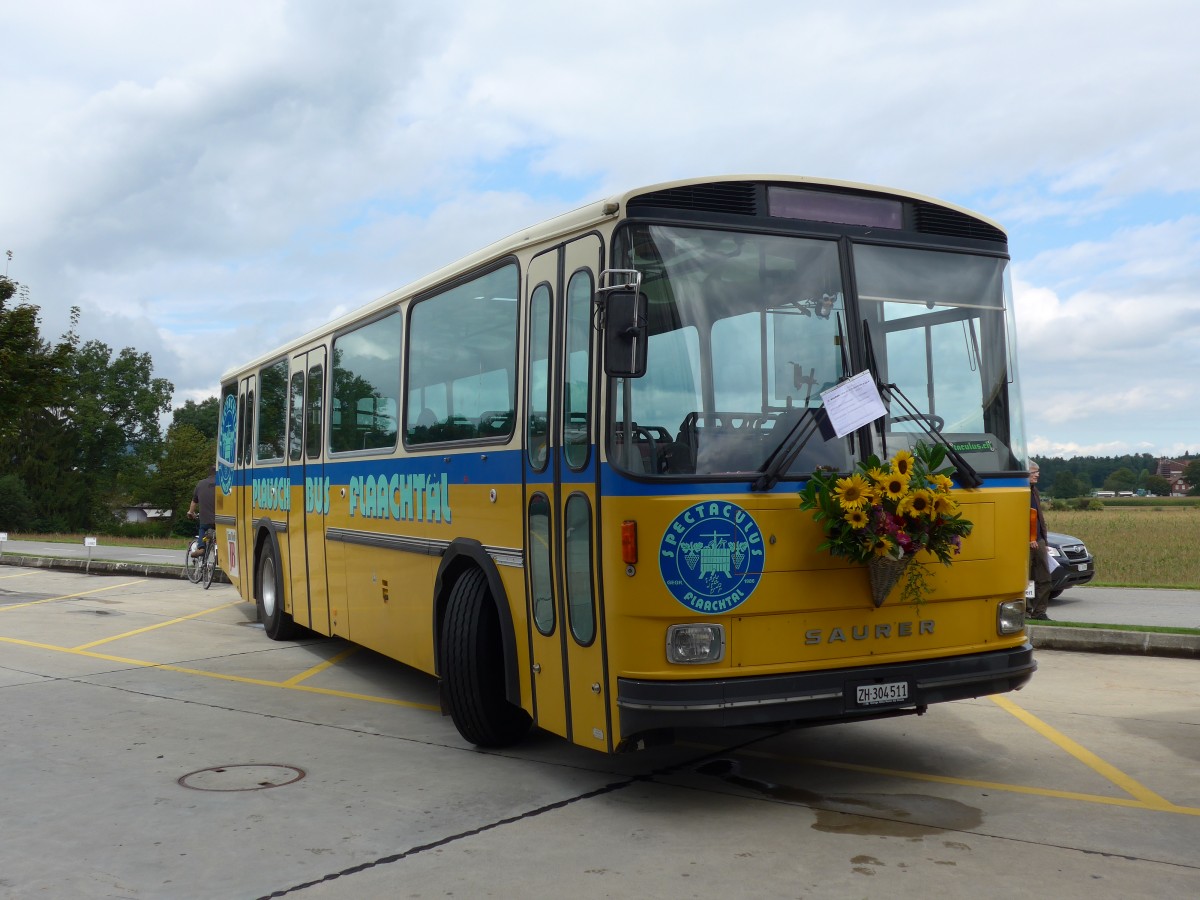 (154'495) - Spectaculus Flaachtal, Flaach - ZH 304'511 - Saurer/Hess (ex P 25'838) am 30. August 2014 in Oberkirch, CAMPUS Sursee