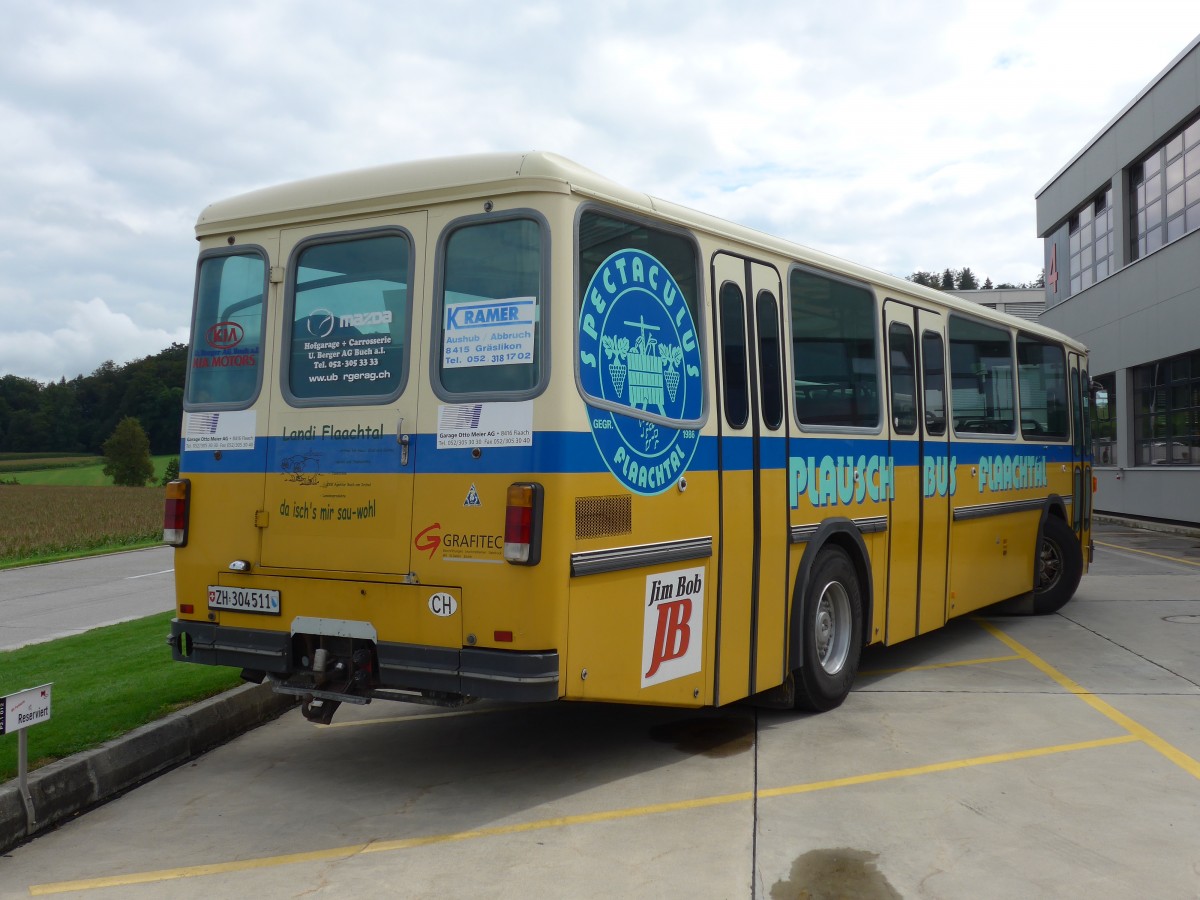 (154'503) - Spectaculus Flaachtal, Flaach - ZH 304'511 - Saurer/Hess (ex P 25'838) am 30. August 2014 in Oberkirch, CAMPUS Sursee