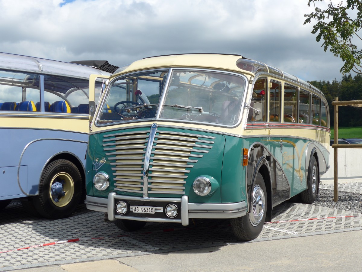 (154'575) - Bachmann, Klliken - AG 96'310 - Saurer/R&J (ex BSF Hochdorf; ex Wenger, Interlaken) am 30. August 2014 in Oberkirch, CAMPUS Sursee