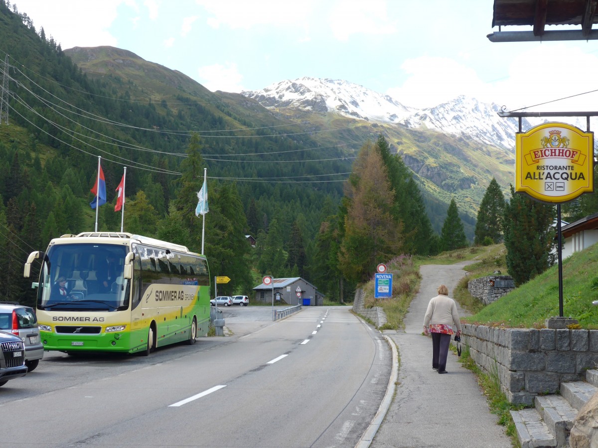 (154'772) - Sommer, Grnen - BE 470'018 - Volvo am 1. September 2014 in All'Acqua, Ristorante