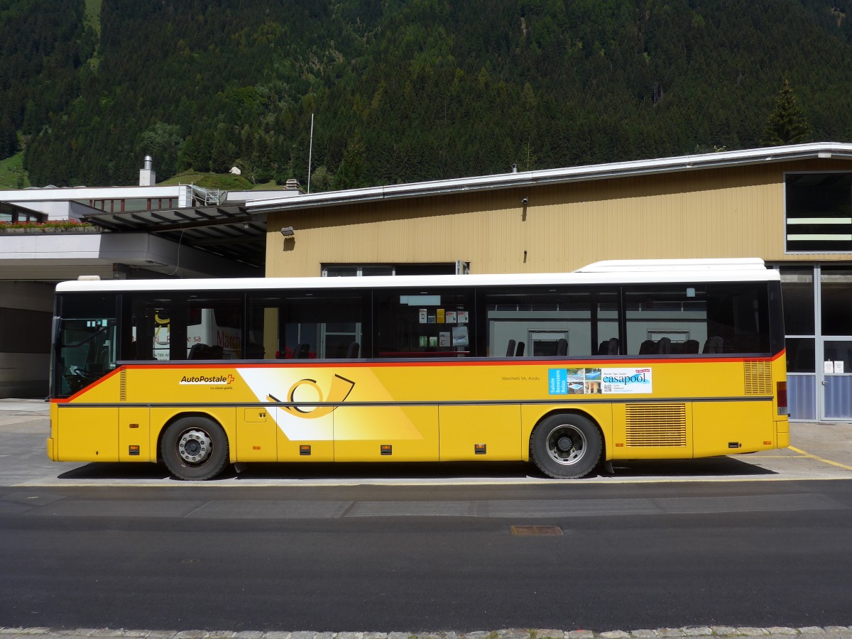 (154'794) - Marcetti, Airolo - TI 183'247 - Setra (ex Nr. 6) am 1. September 2014 in Airolo, Garage