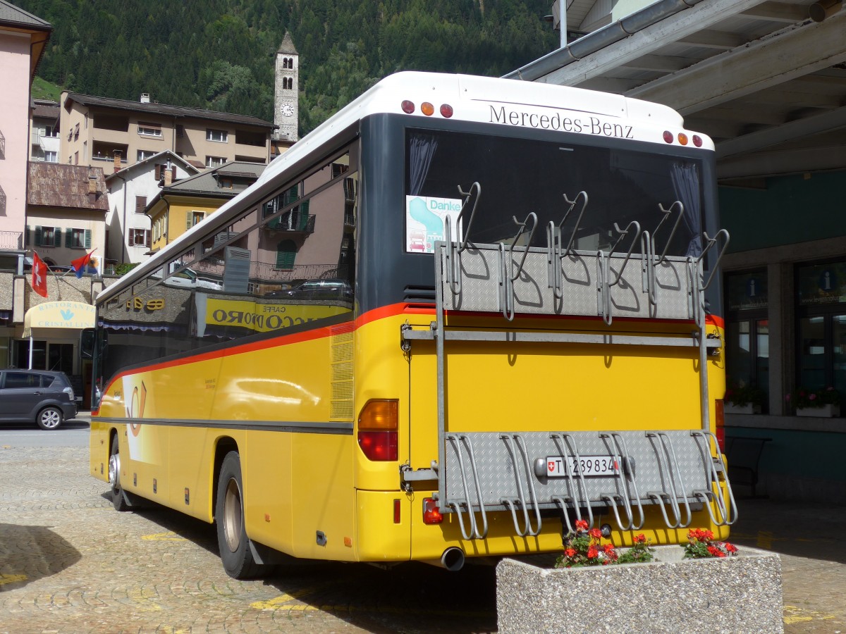 (154'841) - Marchetti, Airolo - TI 239'834 - Mercedes (ex AVG Meiringen Nr. 70) am 1. September 2014 beim Bahnhof Airolo