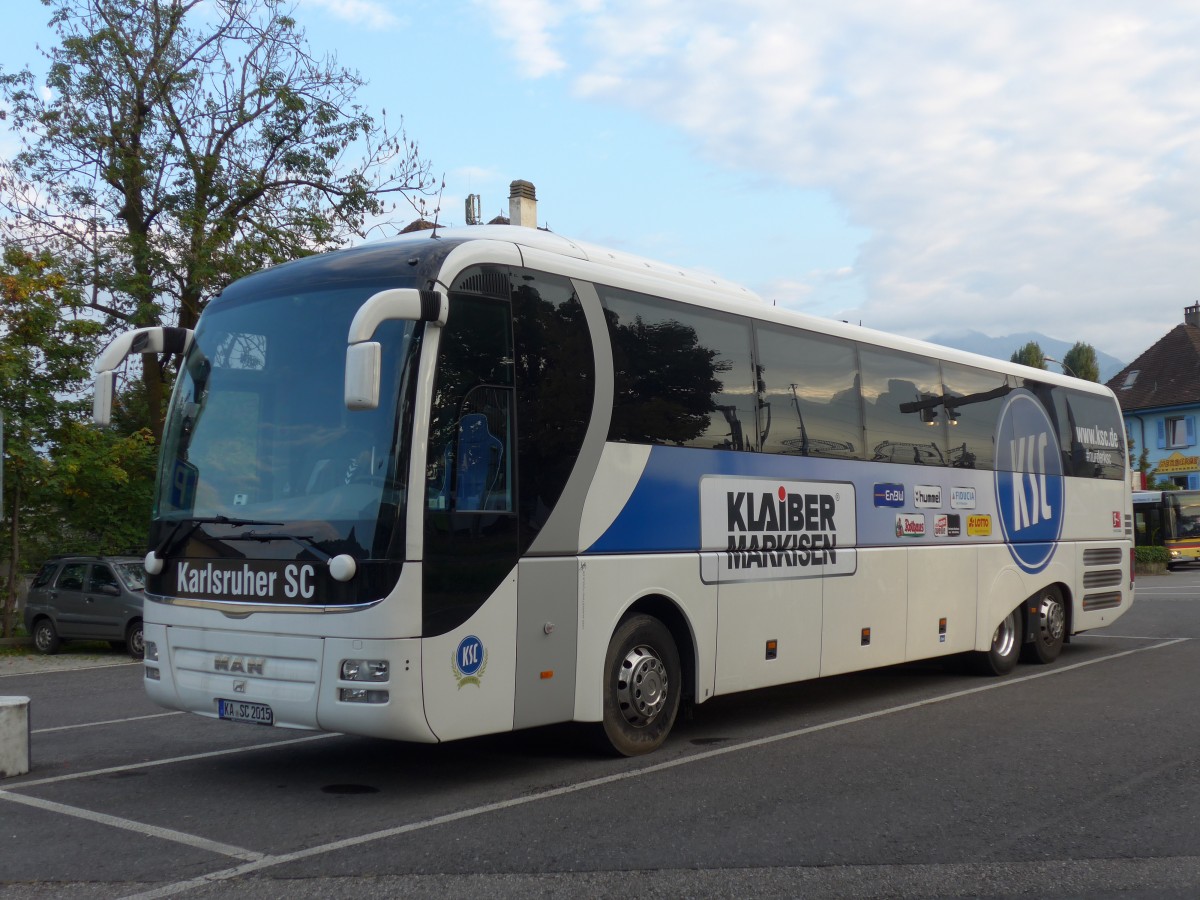 (154'878) - Aus Deutschland: Karlsruher SC, Karlsruhe - KA-SC 2015 - MAN am 4. September 2014 in Thun, Seestrasse