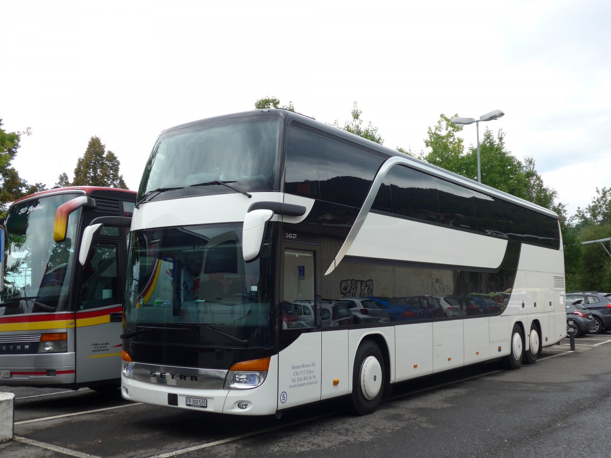 (154'886) - Horner, Tafers - Nr. 5/FR 300'505 - Setra am 5. September 2014 in Thun, Seestrasse