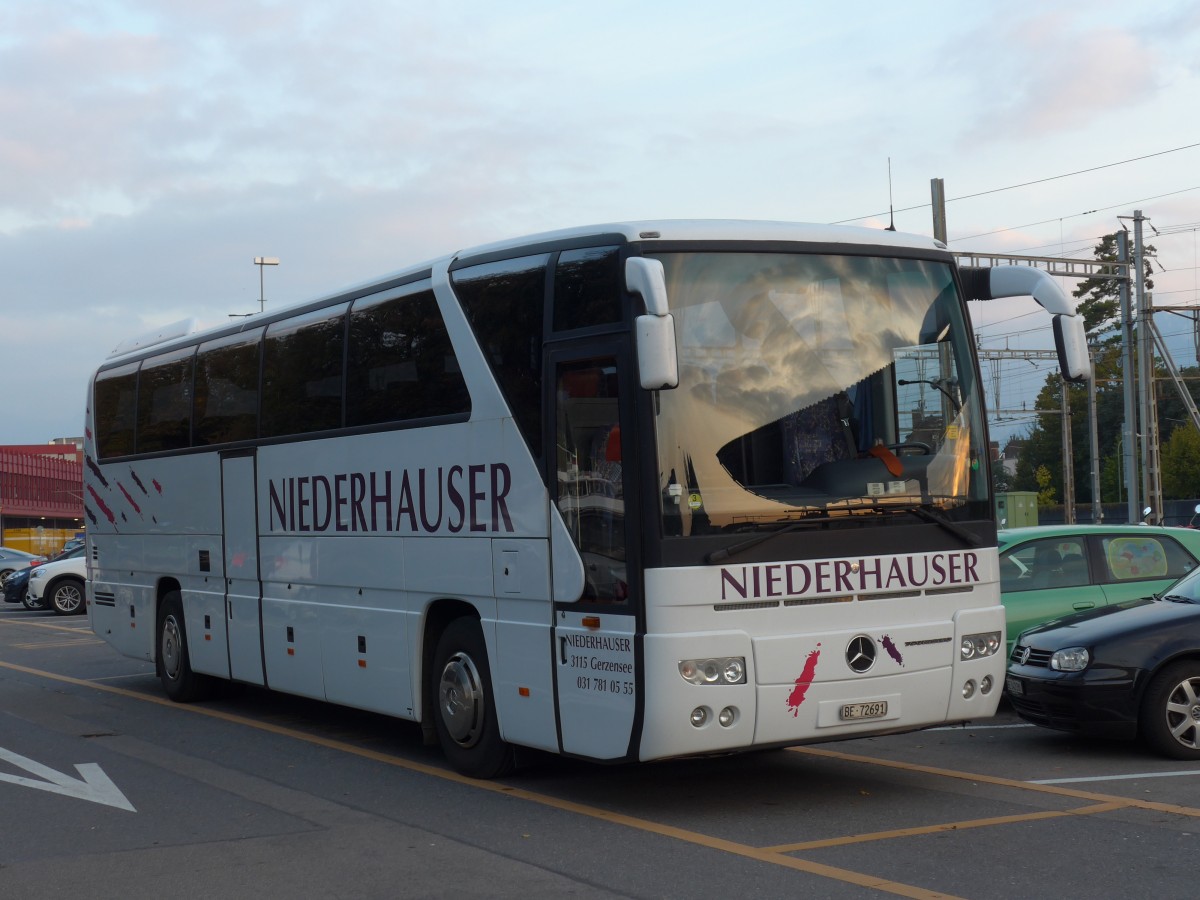 (155'369) - Niederhauser, Gerzensee - BE 72'691 - Mercedes am 25. September 2014 in Thun, CarTerminal