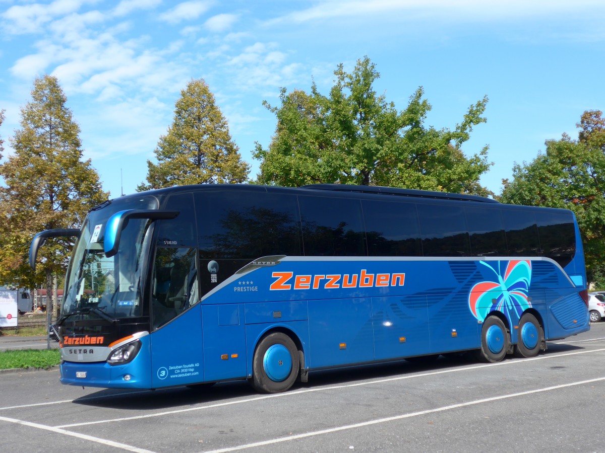 (155'414) - Zerzuben, Visp-Eyholz - Nr. 3/VS 30'060 - Setra am 29. September 2014 in Thun, Seestrasse