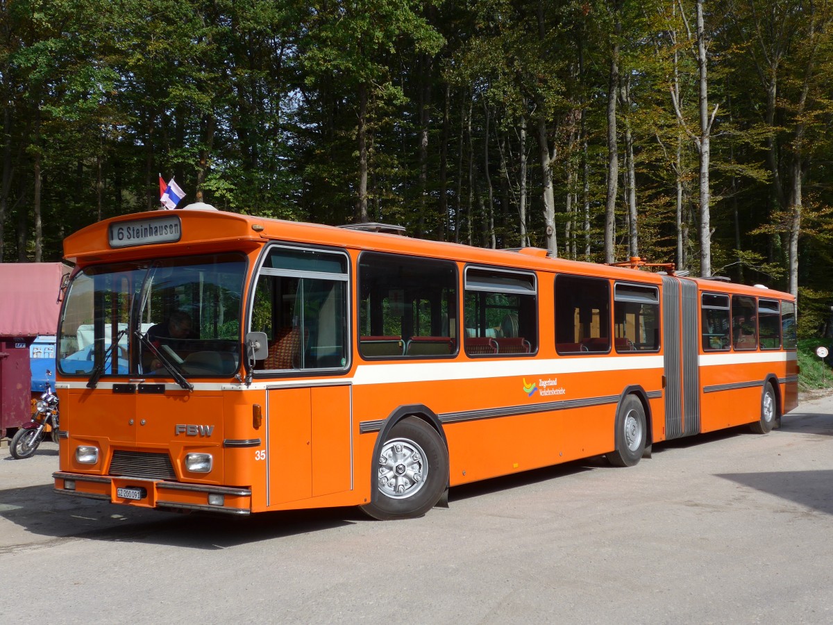 (155'497) - ZVB Zug (RWB) - Nr. 35/SZ 200'091 - FBW/Hess am 5. Oktober 2014 in Oberburg, Ziegelgut