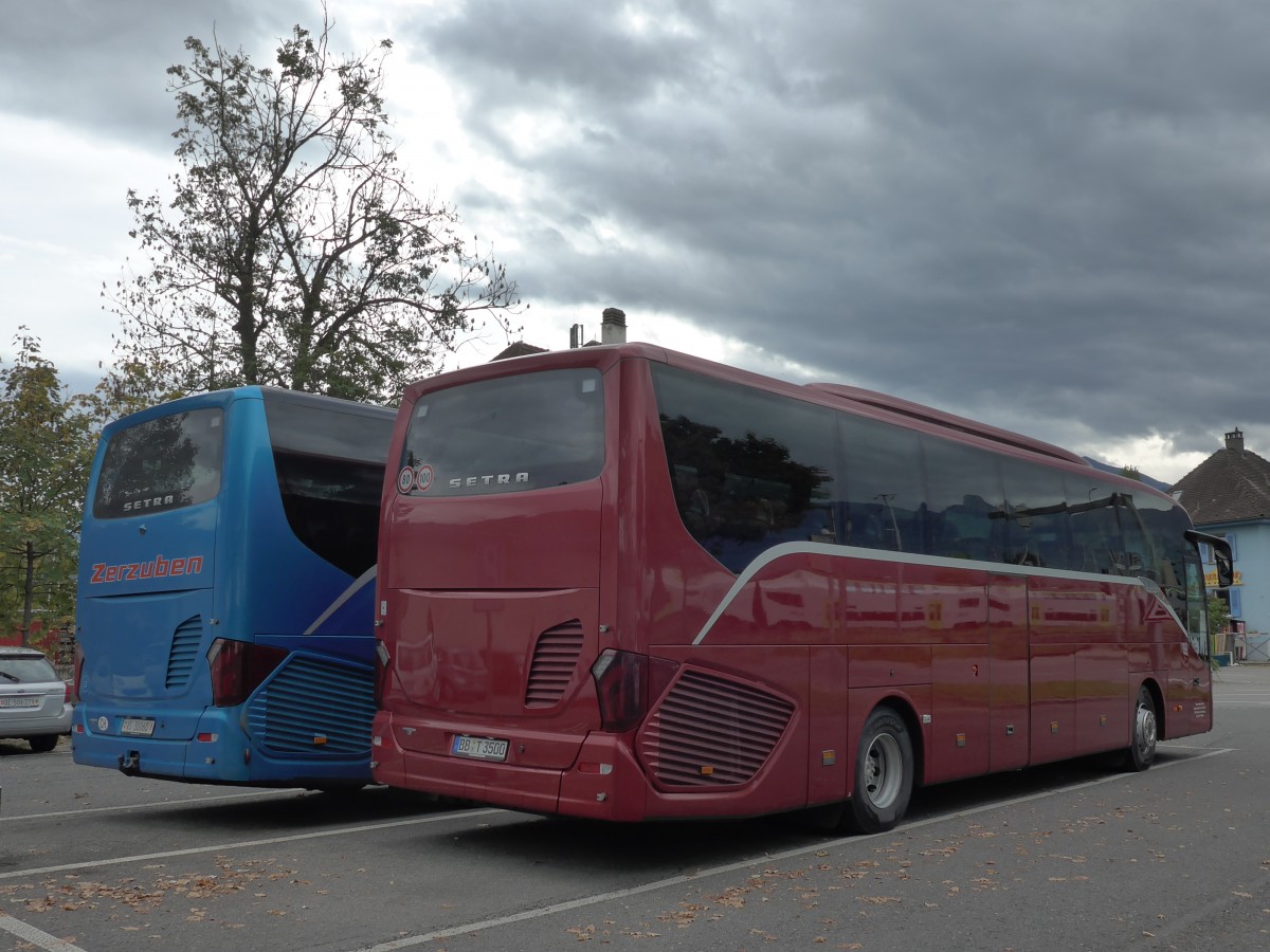 (155'567) - Aus Deutschland: Thumm, Weil im Schnbuch - BB-T 3500 - Setra 7. Oktober 2014 in Thun, Seestrasse