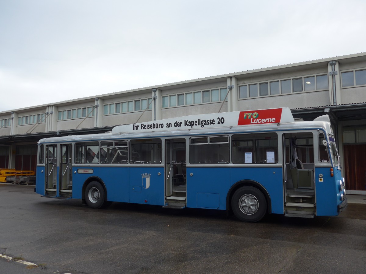 (155'972) - VBL Luzern (vbl-historic) - Nr. 81/LU 231'018 - FBW/Hess am 25. Oktober 2014 in Rain, Lager Geissbach