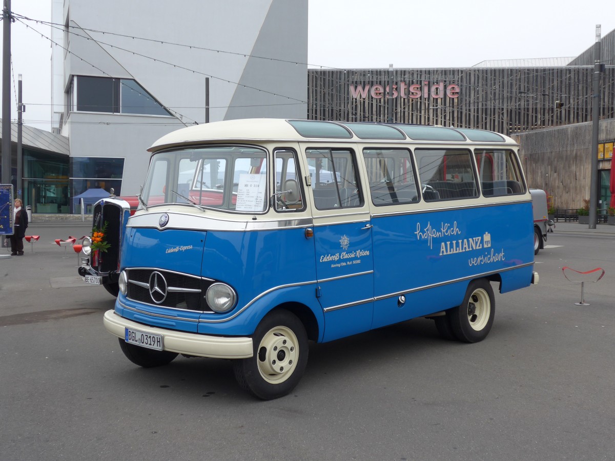 (156'092) - Aus Deutschland: Edelweiss, Ainring - BGL-O 319H - Mercedes am 26. Oktober 2014 in Bern, Gilberte-de-Courgenay-Platz